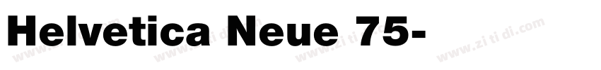 Helvetica Neue 75字体转换